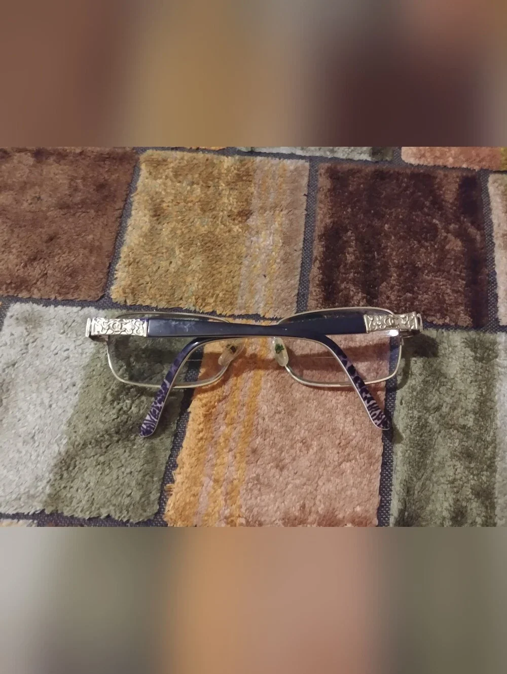Oleg Casini Frame Eyeglasses Semi-Rimless Fashion Eyeglasses in Light Gold